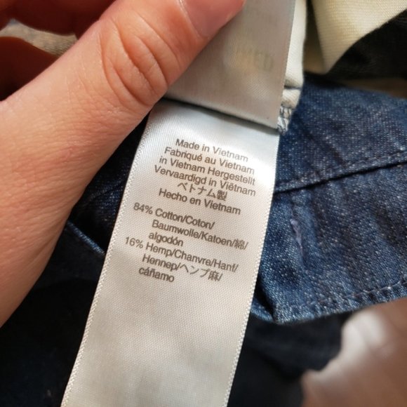 J. Crew high waist denim chambray paperbag pants 14 - Picture 5 of 6